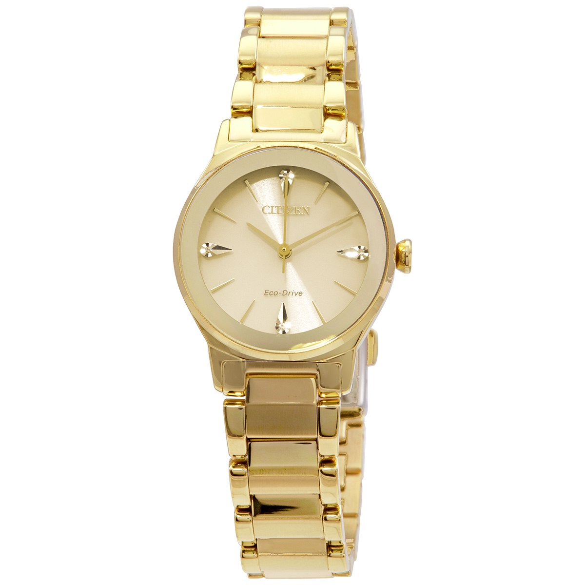 Citizen Diamond Eco-Drive Champagne Dial Ladies Watch EM0732-51P
