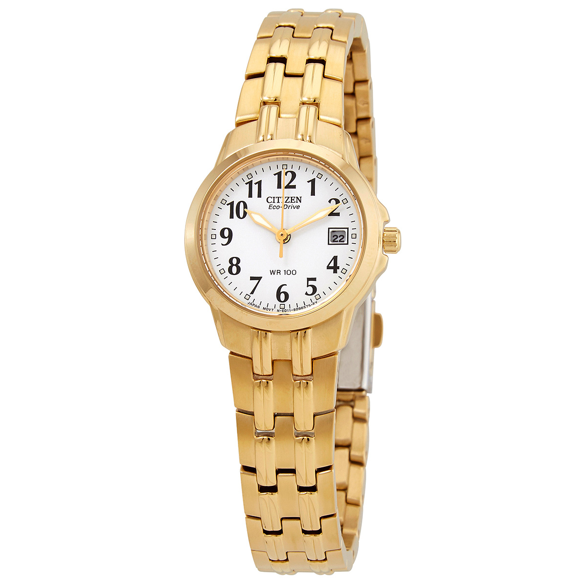 Citizen Eco Drive White Dial Ladies Watch EW1542-59A