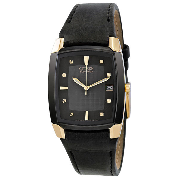 Citizen Eco-Drive 180 Black Leather Men's Watch BM6574-09E