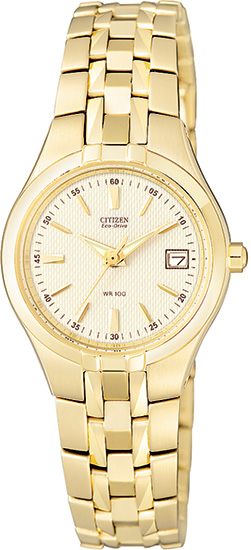 Citizen Eco-Drive 180 Gold-Tone Ladies Watch EW1242-52P