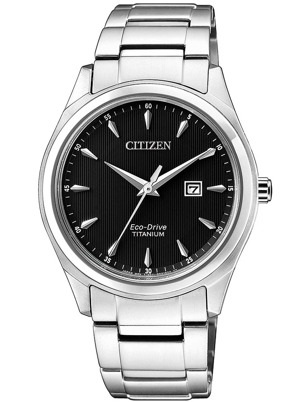 Citizen Eco-Drive Black Dial Titanium Ladies Watch EW2470-87E