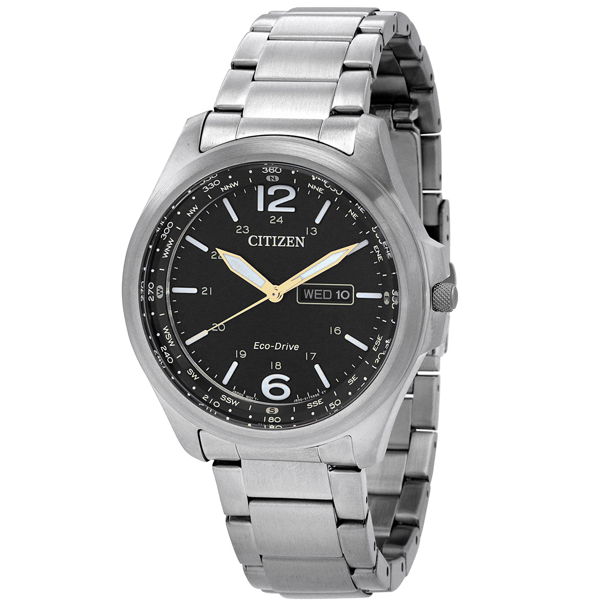 Citizen Eco-Drive Black Dial Men's Watch AW0110-82E
