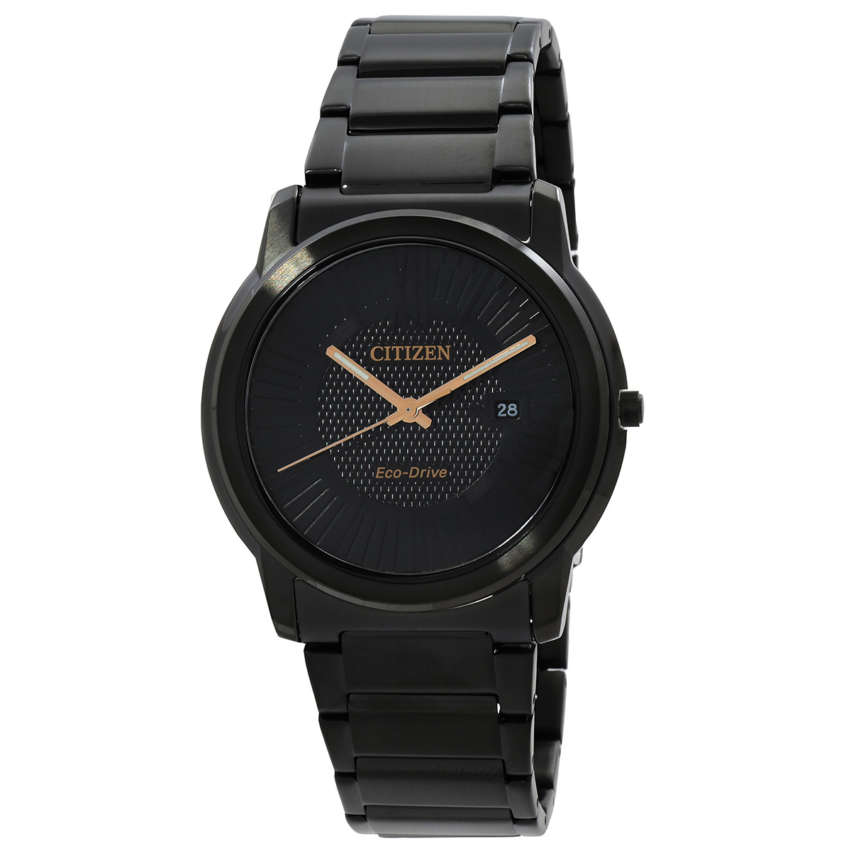Citizen Eco-Drive Black Dial Stainless Steel Men's Watch AW1217-83E