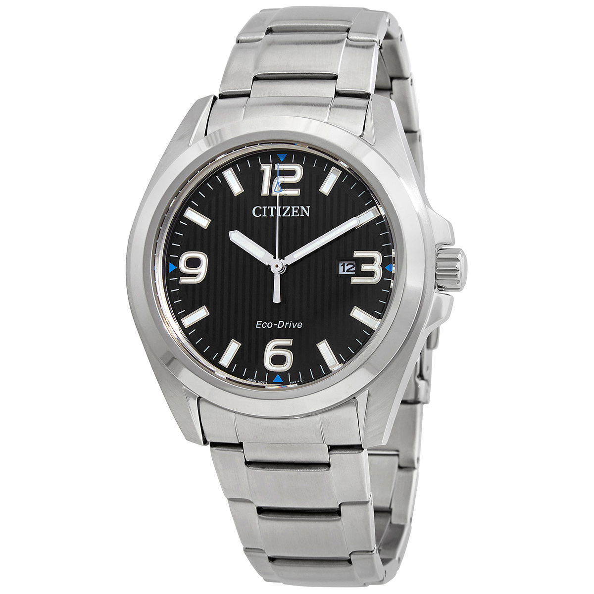 Citizen Eco-Drive Black Dial Stainless Steel Men's Watch AW1430-51E