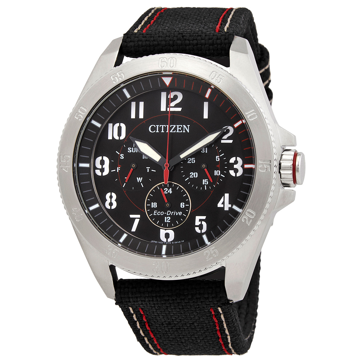 Citizen Eco-Drive Chronograph Black Dial Men's Watch BU2030-17E