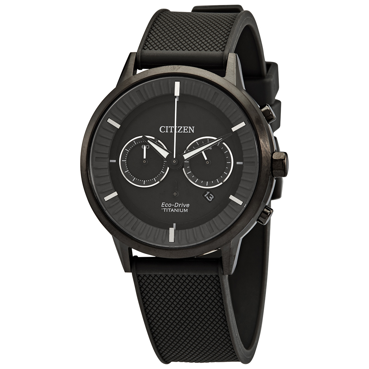 Citizen Titanium Chronograph Black Dial Men's Watch CA4405-17H