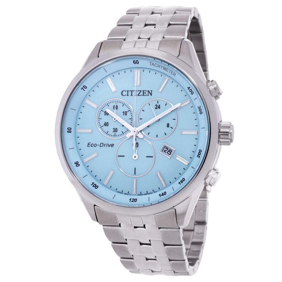 Citizen Eco-Drive Chronograph Blue Dial Men's Watch AT2570-56M