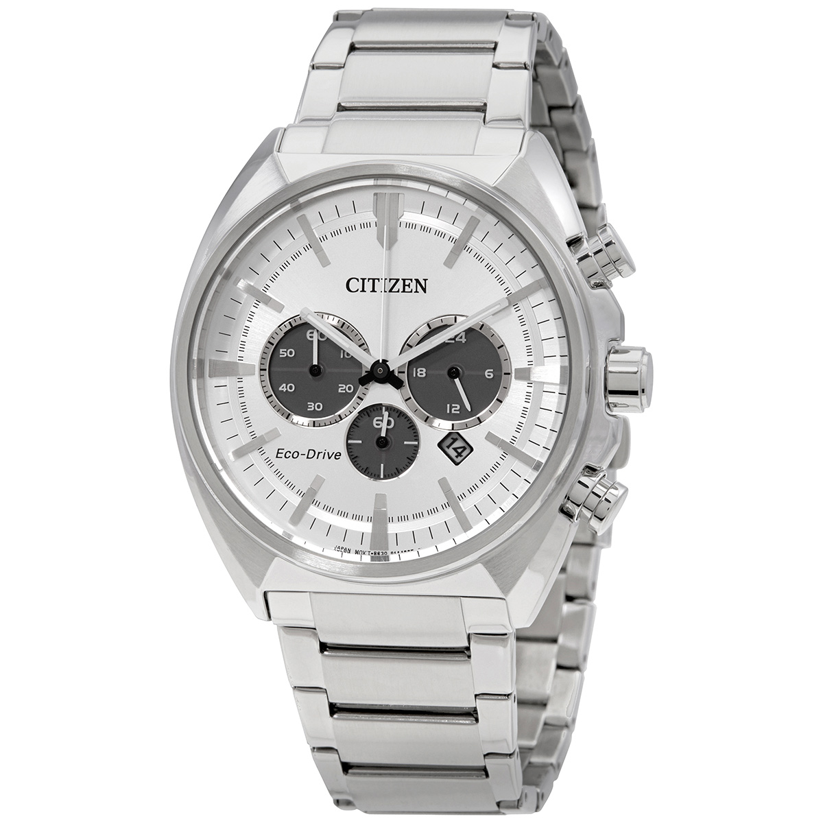 Citizen Eco-Drive Chronograph Silver Dial Men's Watch CA4280-53A