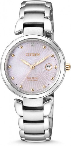 Citizen Eco-Drive Mother of Pearl Dial Ladies Watch EW2506-81Y
