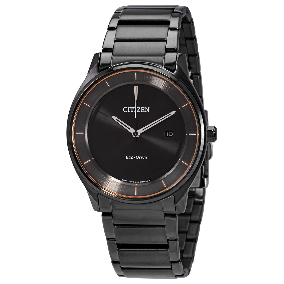 Citizen Eco-Drive Quartz Black Dial Black-plated  Men's Watch BM7407-81H