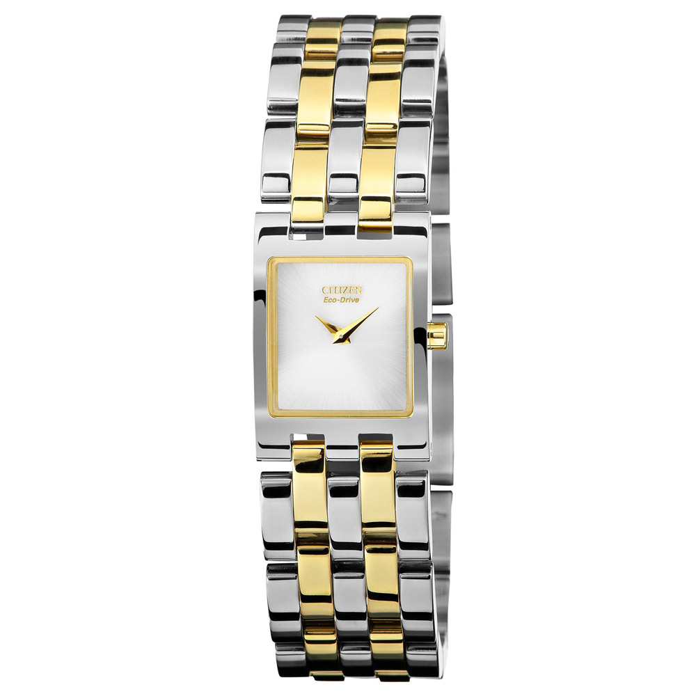 Citizen Eco-Drive Silver Dial Ladies Quartz Watch EX1304-51A