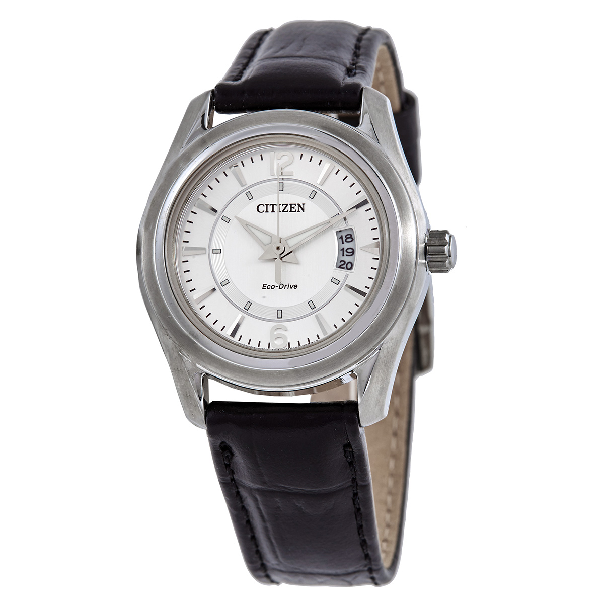 Citizen Eco-Drive Silver Dial Ladies Watch FE1011-03B