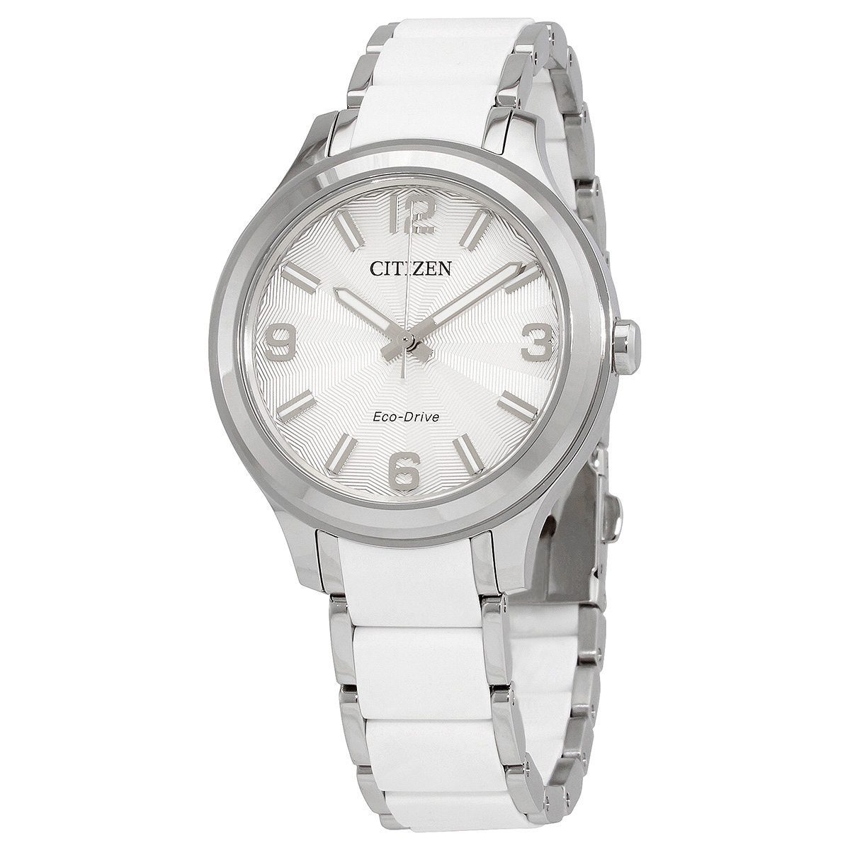 Citizen Eco-Drive Silver Dial Stainless Steel Ladies Watch FE7071-84A