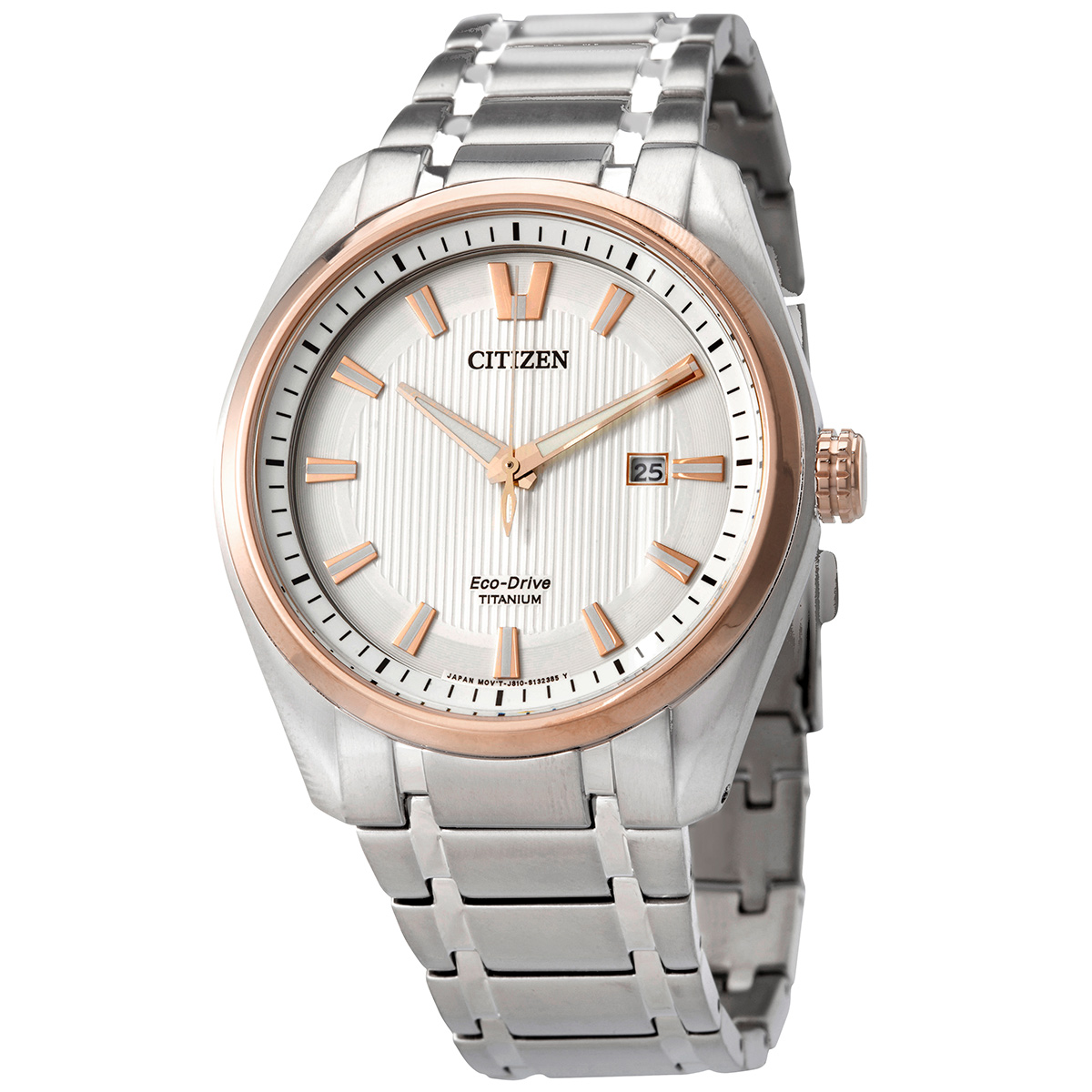 Citizen Eco-Drive Silver Dial Titanium Men's Watch AW1244-56A