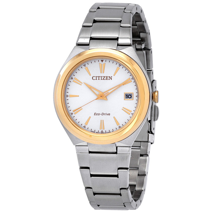 Citizen EcoDrive White Dial Ladies Watch FE602889B 013205150494