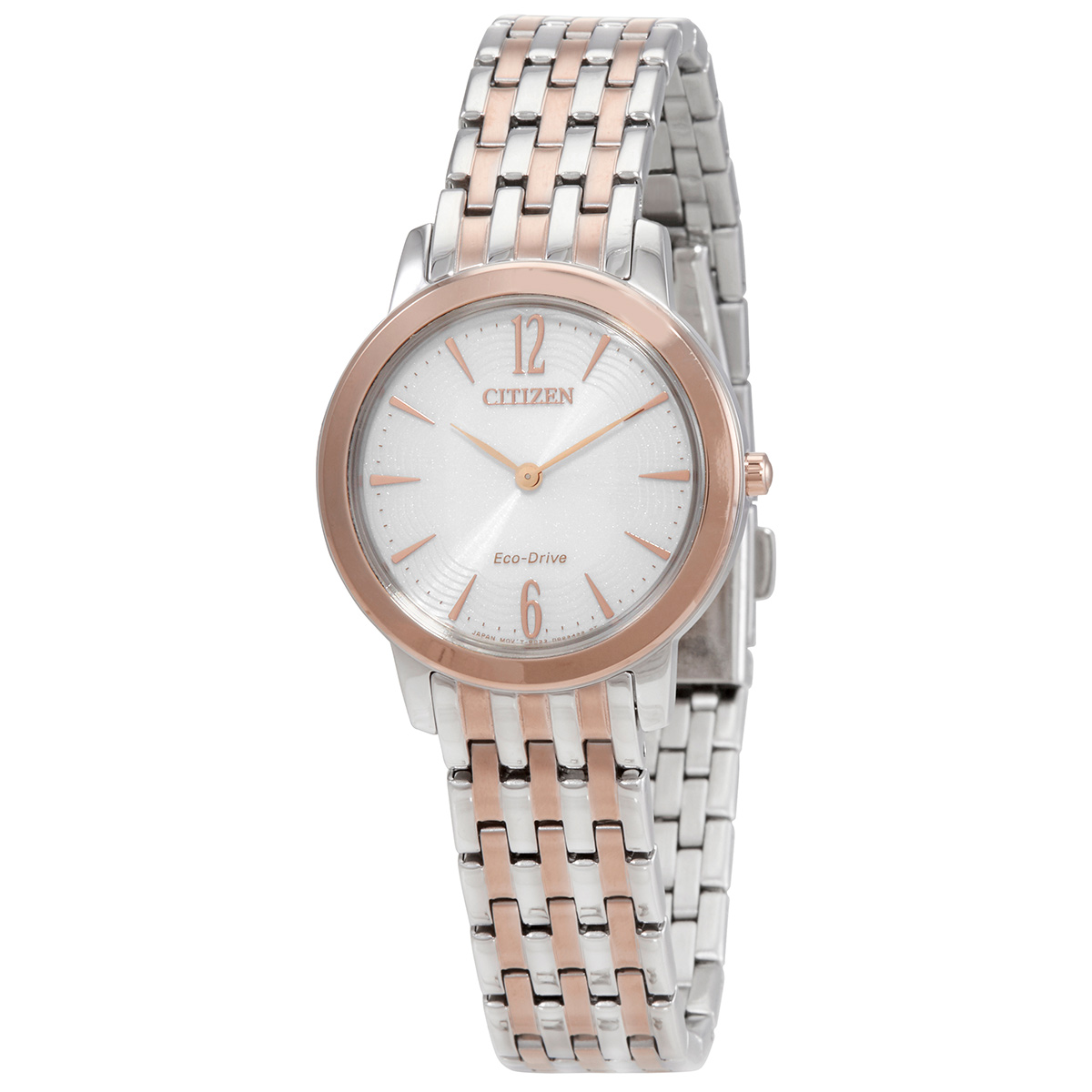 Citizen Eco-Drive White Dial Two-tone Ladies Watch EX1496-82A
