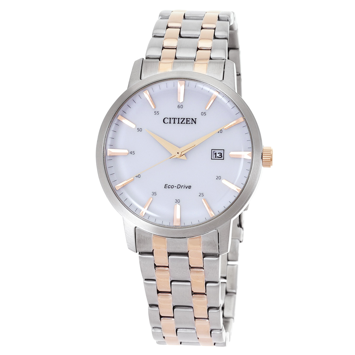 Citizen Eco-Drive White Dial Two-Tone Men's Watch BM7466-81H
