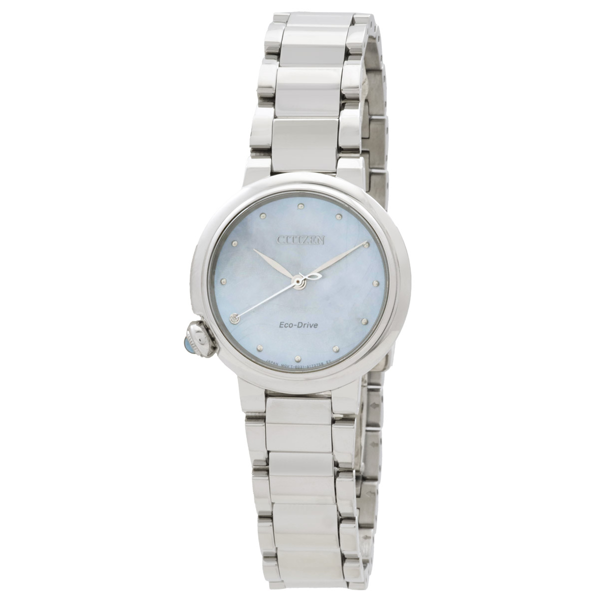 Citizen Eco-Drive White Mother of Pearl Dial Ladies Watch EM0910-80D