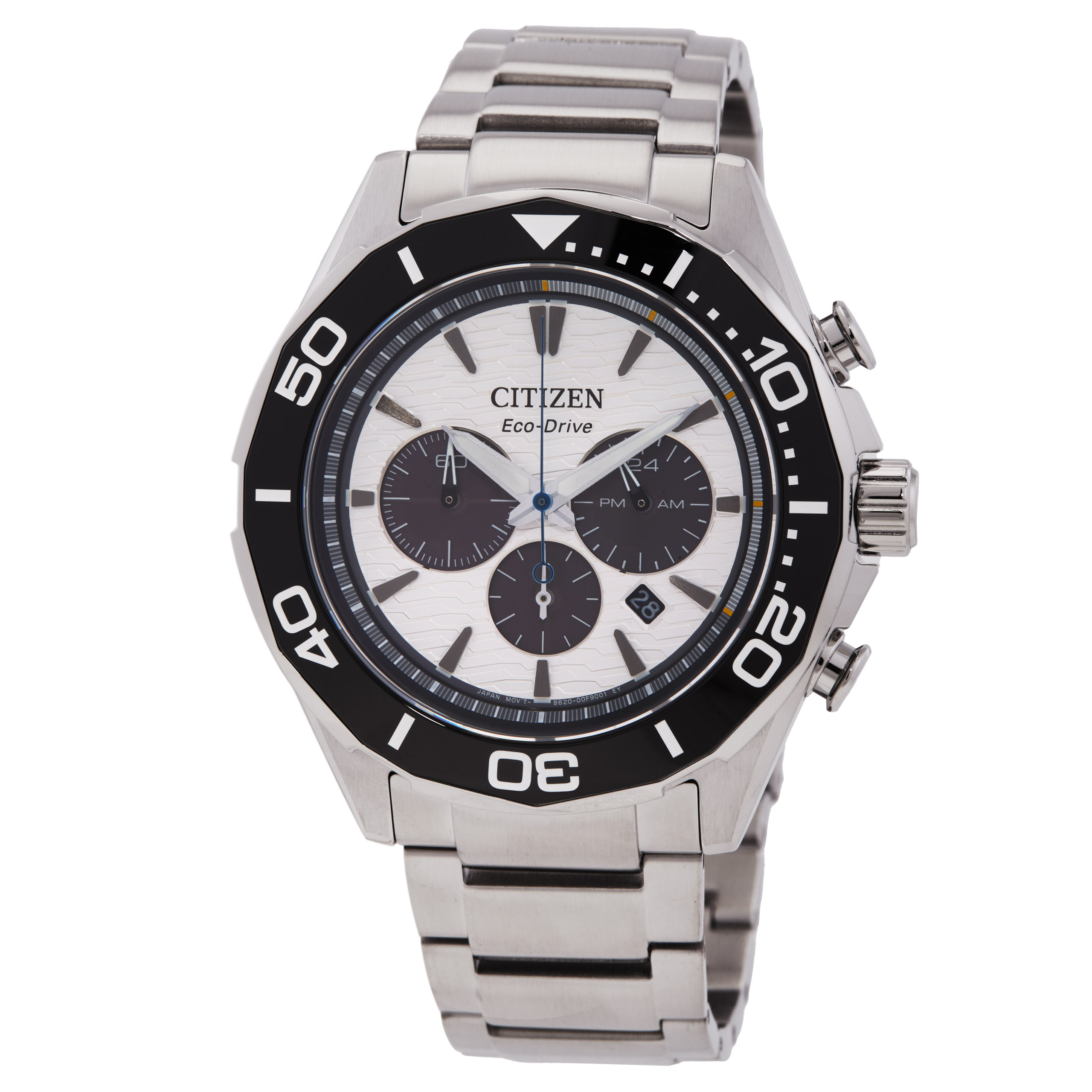 Citizen Endeavor Chronograph Quartz White Dial Men's Watch CA4730