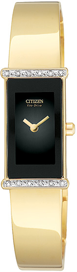Citizen Gold-Tone Diamond Silhouette Ladies Watch EG2492-53E