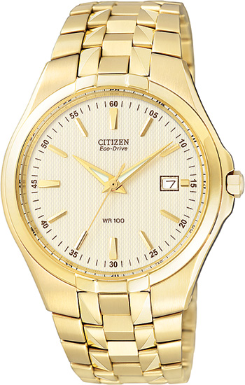Citizen Gold-Tone Eco Drive 180 Men's Watch BM6542-56P