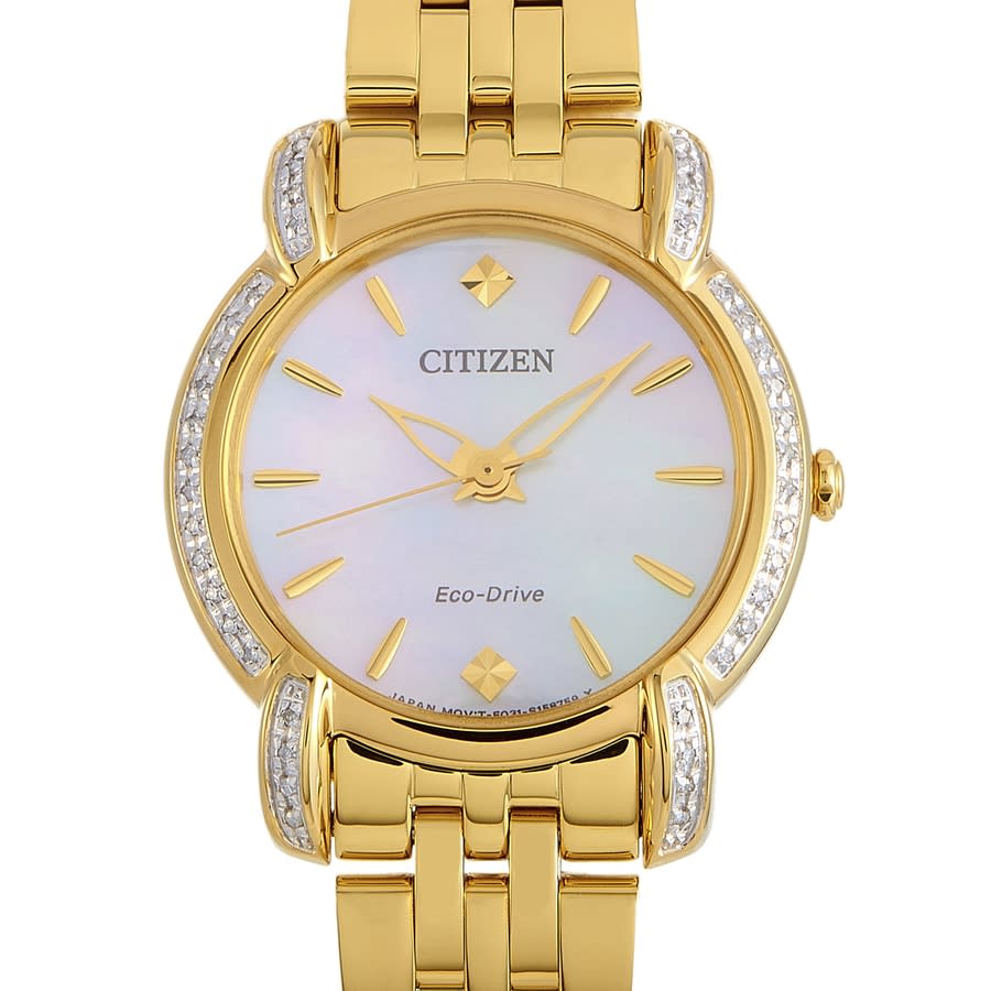 Citizen Jolie Quartz Mother of Pearl Dial Ladies Watch EM0692-54D