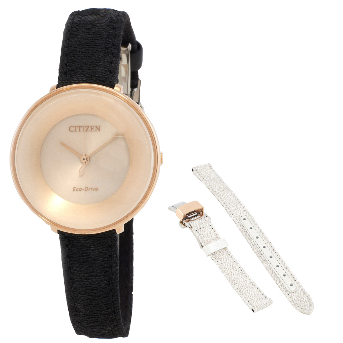 Citizen L Eco-Drive Champagne Dial Ladies Watch EM0608-42X
