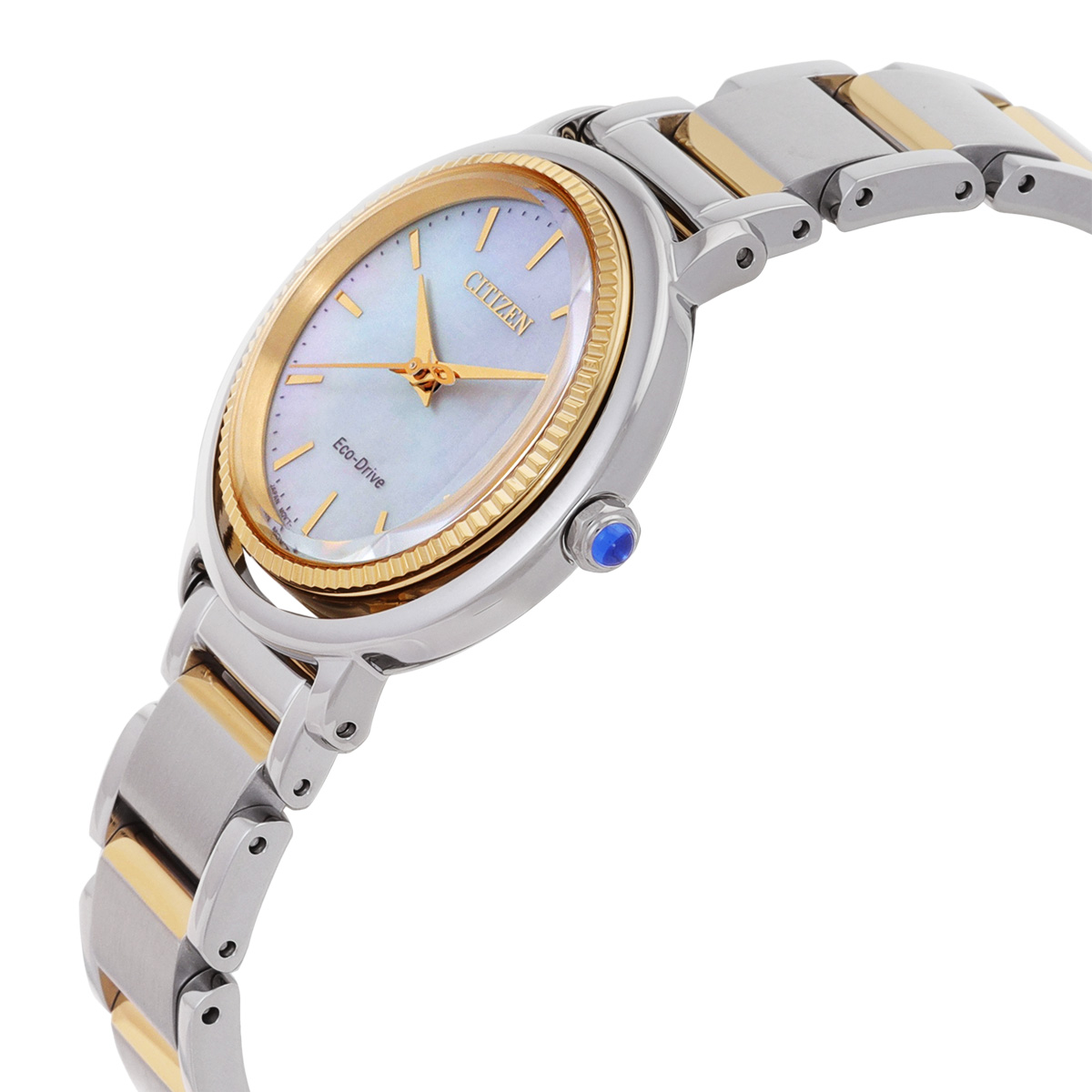 NIB Lucky Brand Two Tone Mother of Pearl Wrist Watch Mini Two Tone Pearl Link Belgravia 30 Watch main image 2