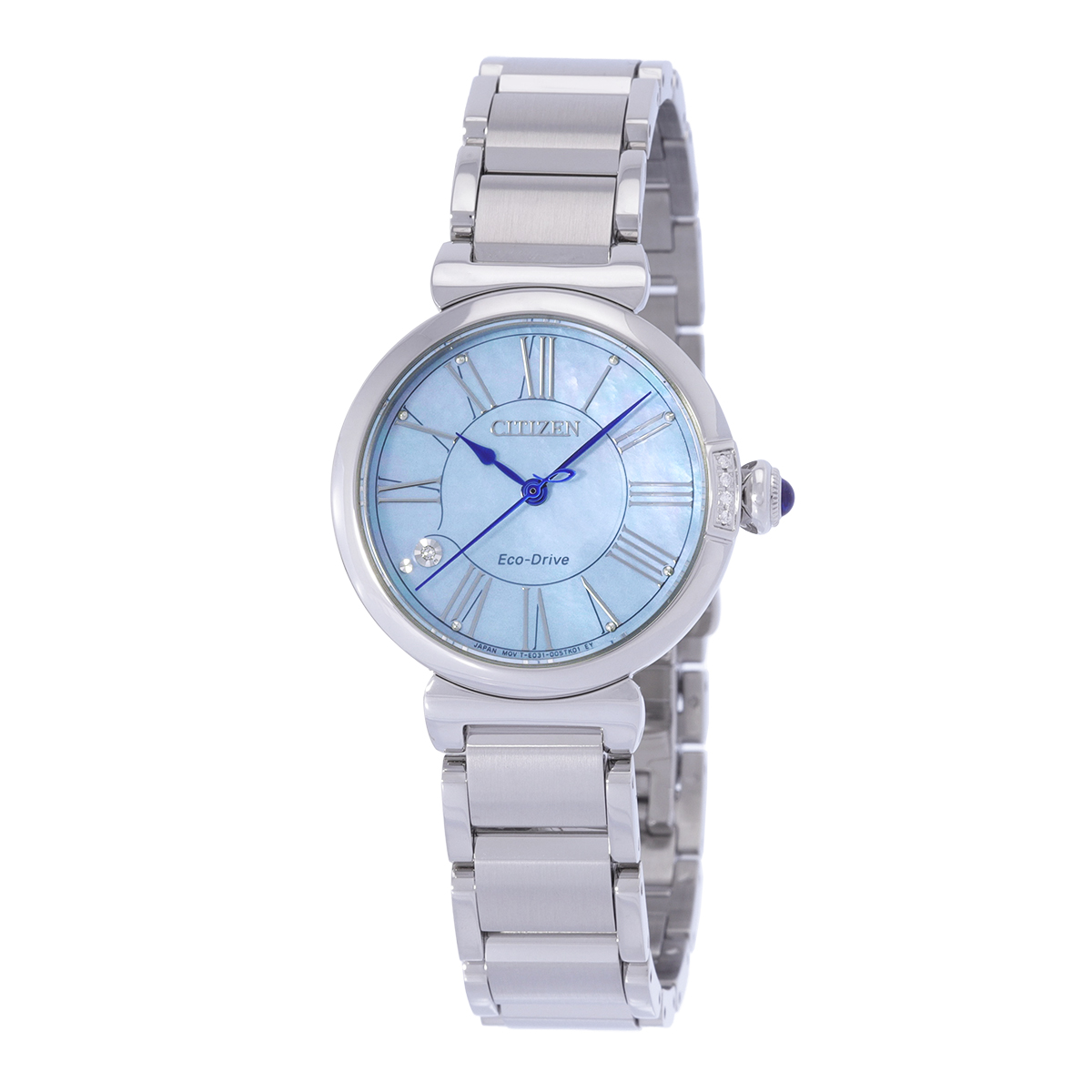 Citizen L Series Eco-Drive Mother of Pearl Dial Ladies Watch EM1060-87N