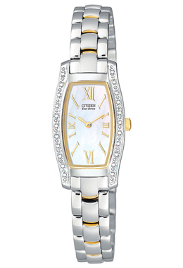 Citizen Ladies Eco Drive Diamond Two-tone Watch EG2554-58D
