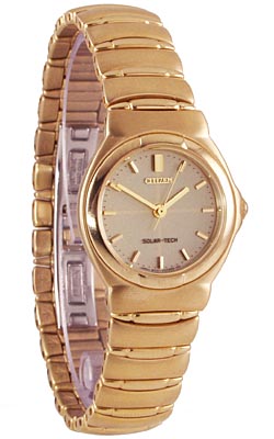Citizen Ladies Gold-Tone Solar-Tech Watch EP8092-59P