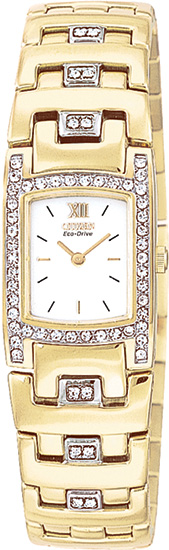 Citizen Ladies Gold-Tone Stainless Steel Silhouette Dress Watch EW8142-59A