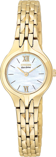 Citizen Ladies Silhouette Eco-Drive Gold-Tone Watch EW9692-52D