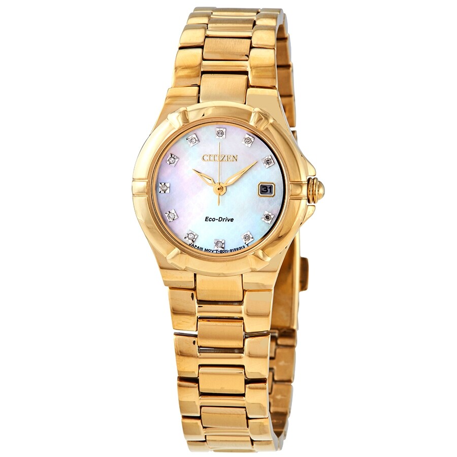 送料・関税込★Citizen シチズンLadies ew1532-61d ecoドライブ Citizen Eco-Drive Crystal Ladies Watch EW1532-61D