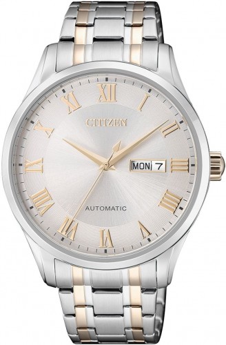 Citizen Mechanical Automatic Silver Dial Two-tone Men's Watch NH8366-83A