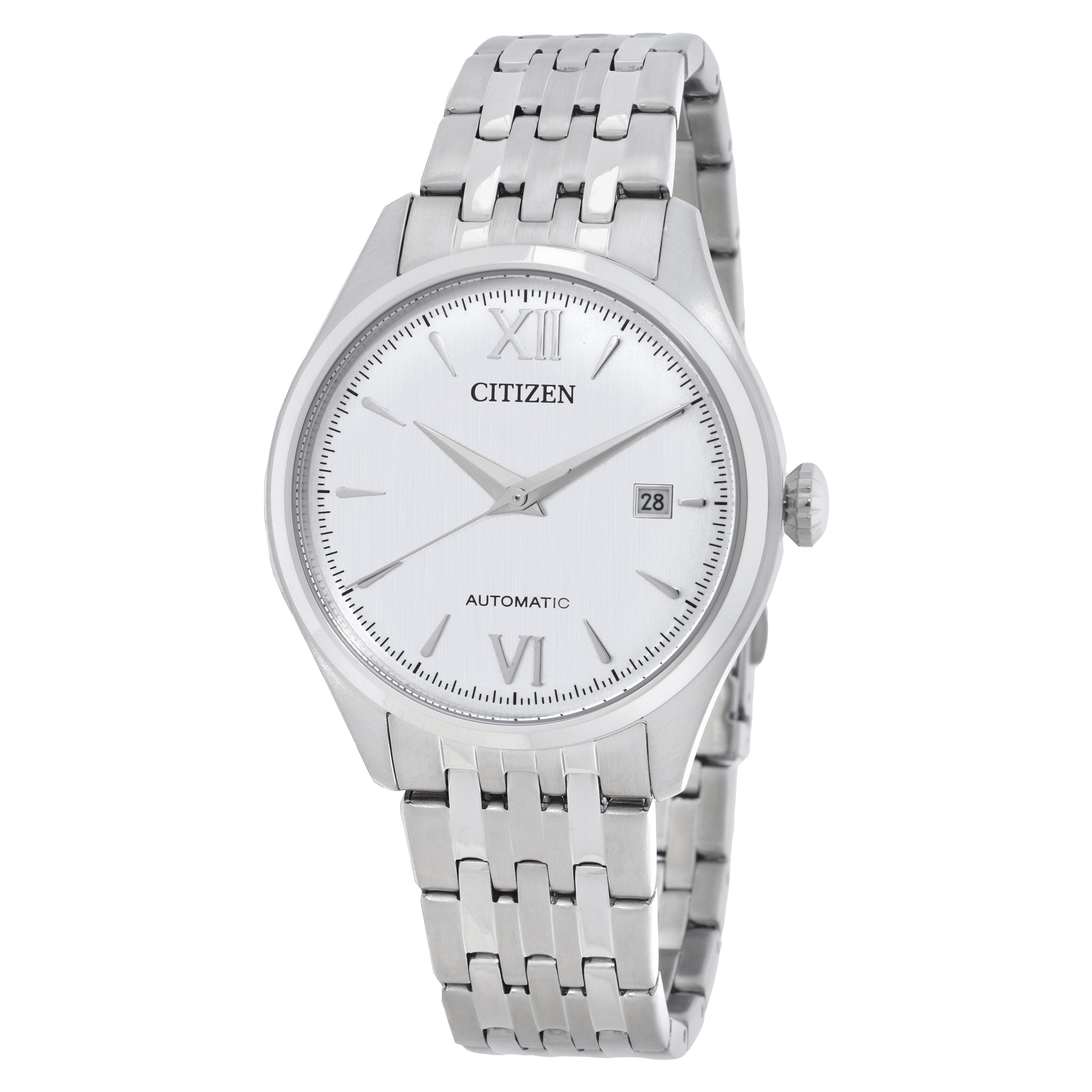 Citizen Mechanical Automatic White Dial Men's Watch NJ0240-55A
