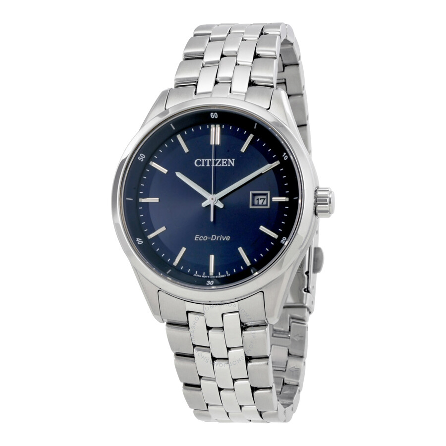 Shop Citizen Men's Bracelet Blue Dial Eco-drive Watch Bm7251-53l