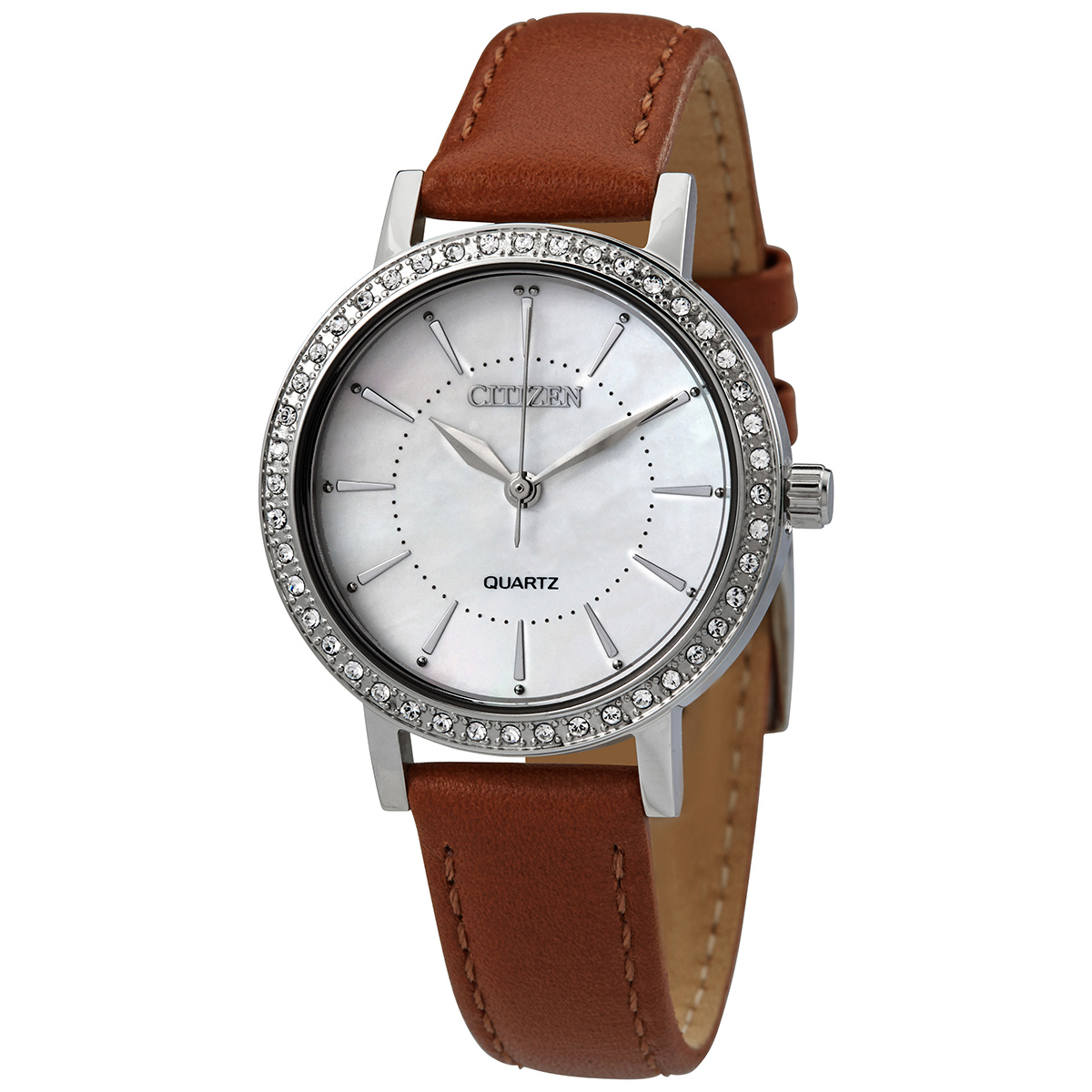 Citizen Mother of Pearl Dial Quartz Ladies Watch EL3040-12D