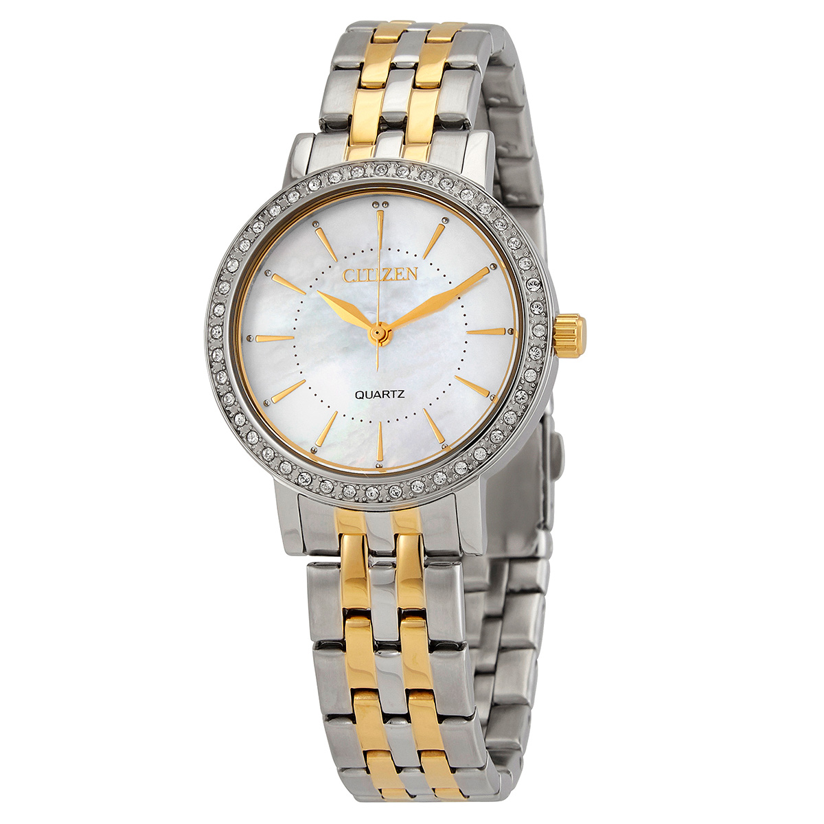 Citizen Mother of Pearl Dial Quartz Ladies Watch EL3044-89D