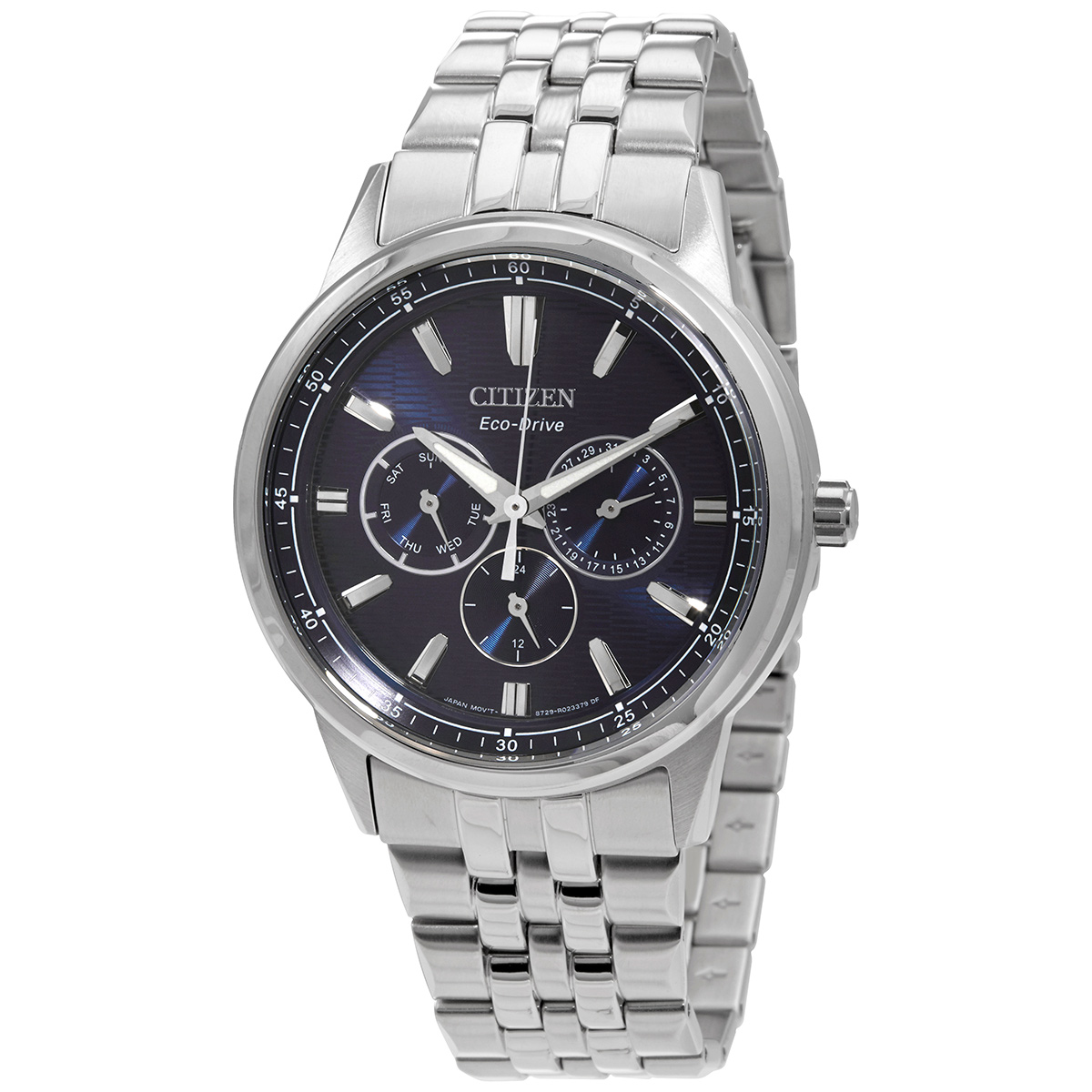 Citizen Multi-function Blue Dial Stainless Steel Men's Watch BU2071-87L