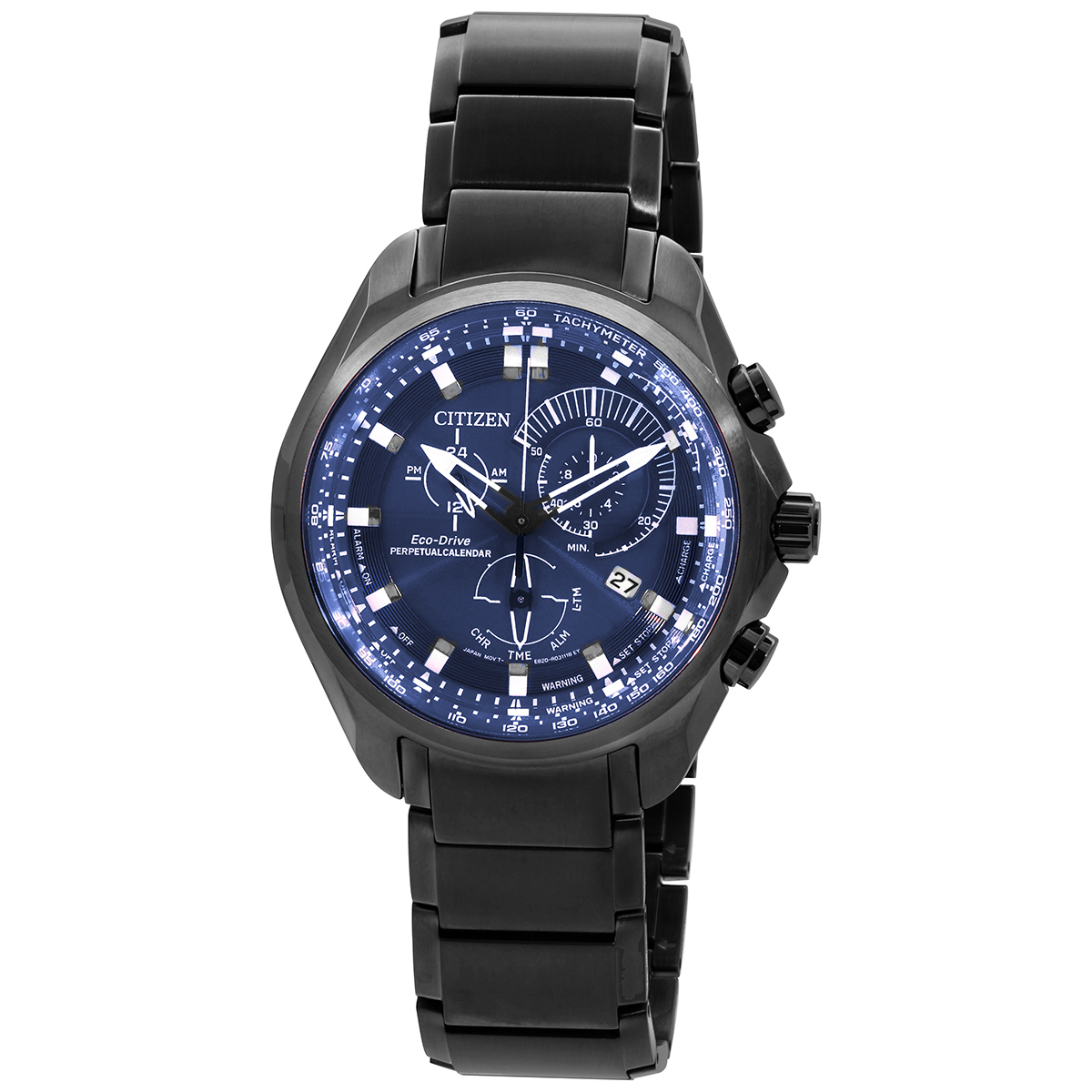 Citizen Perpetual Alarm Sport Chronograph Blue Dial Men's Watch BL5607-54L