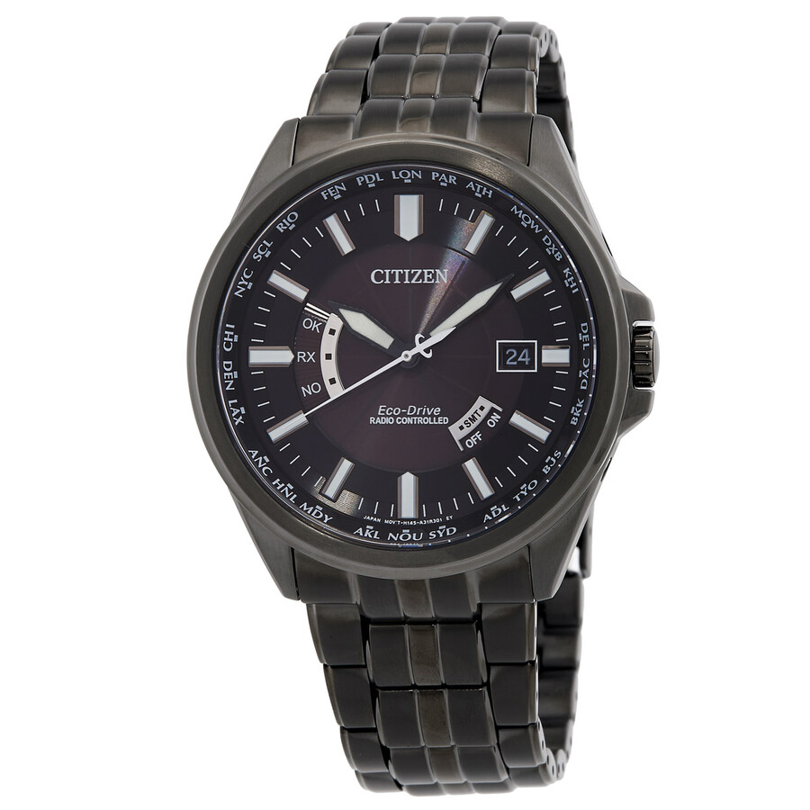 Citizen Perpetual World Time Black Dial Men's Watch CB0294-54E