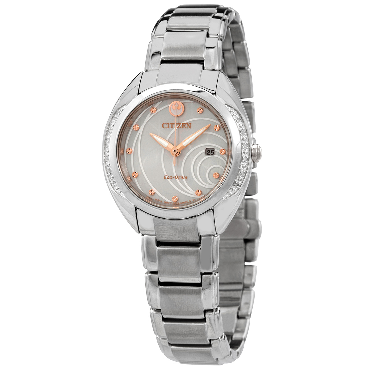 Citizen Princess Leia Diamond Silver Dial Ladies Watch EW2251-81W