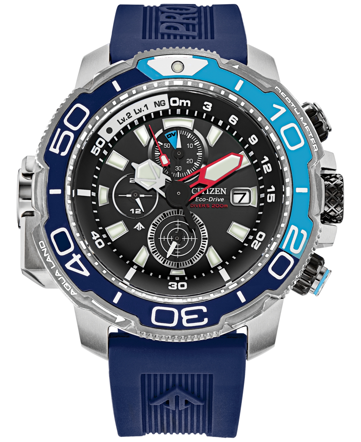Citizen Promaster Aqualand Chronograph Blue Dial Men's Watch BJ2169-88E