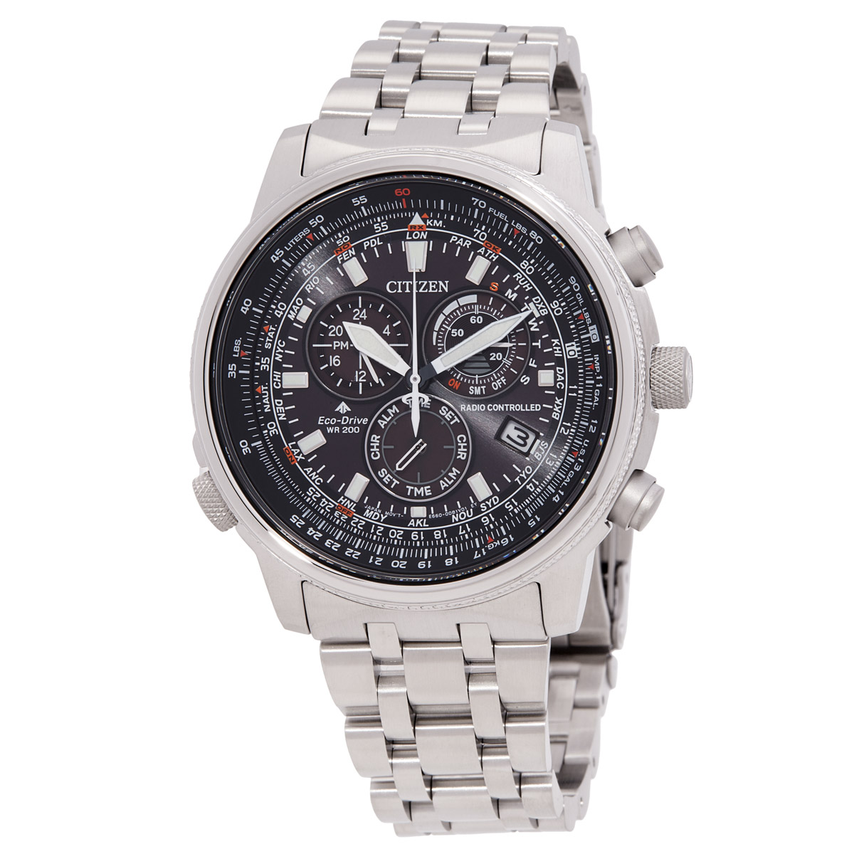 Citizen Promaster Sky Perpetual Alarm Black Dial Men's Watch CB5861-59E