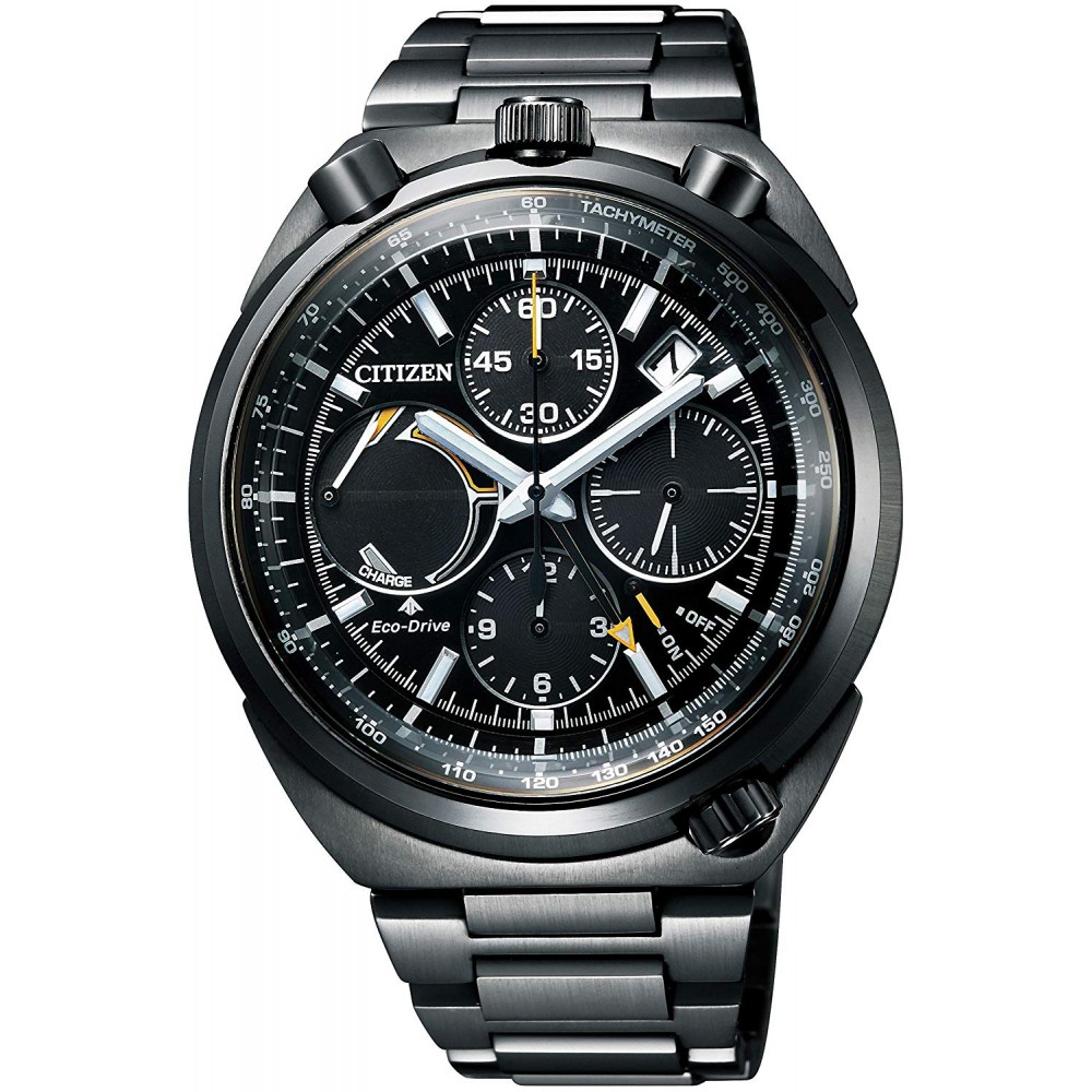 Citizen Promaster Tsuno Alarm Chronograph Black Dial Men's Watch AV0077-82E