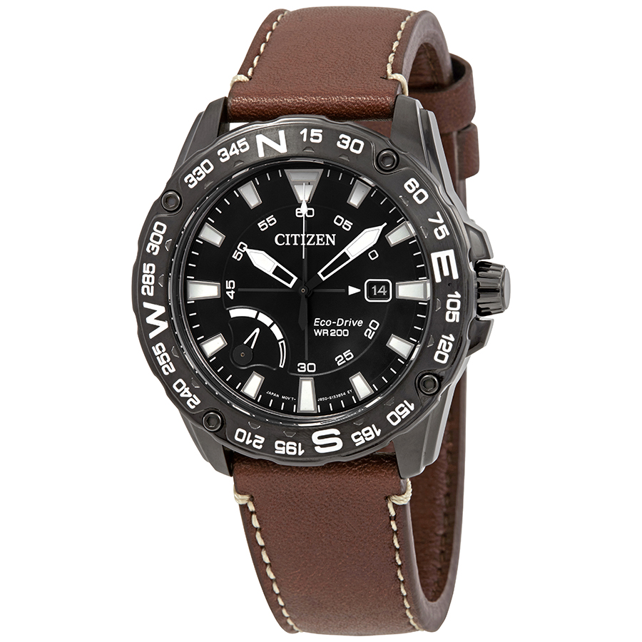Citizen PRT Eco-Drive Black Dial Men's Watch AW7045-09E