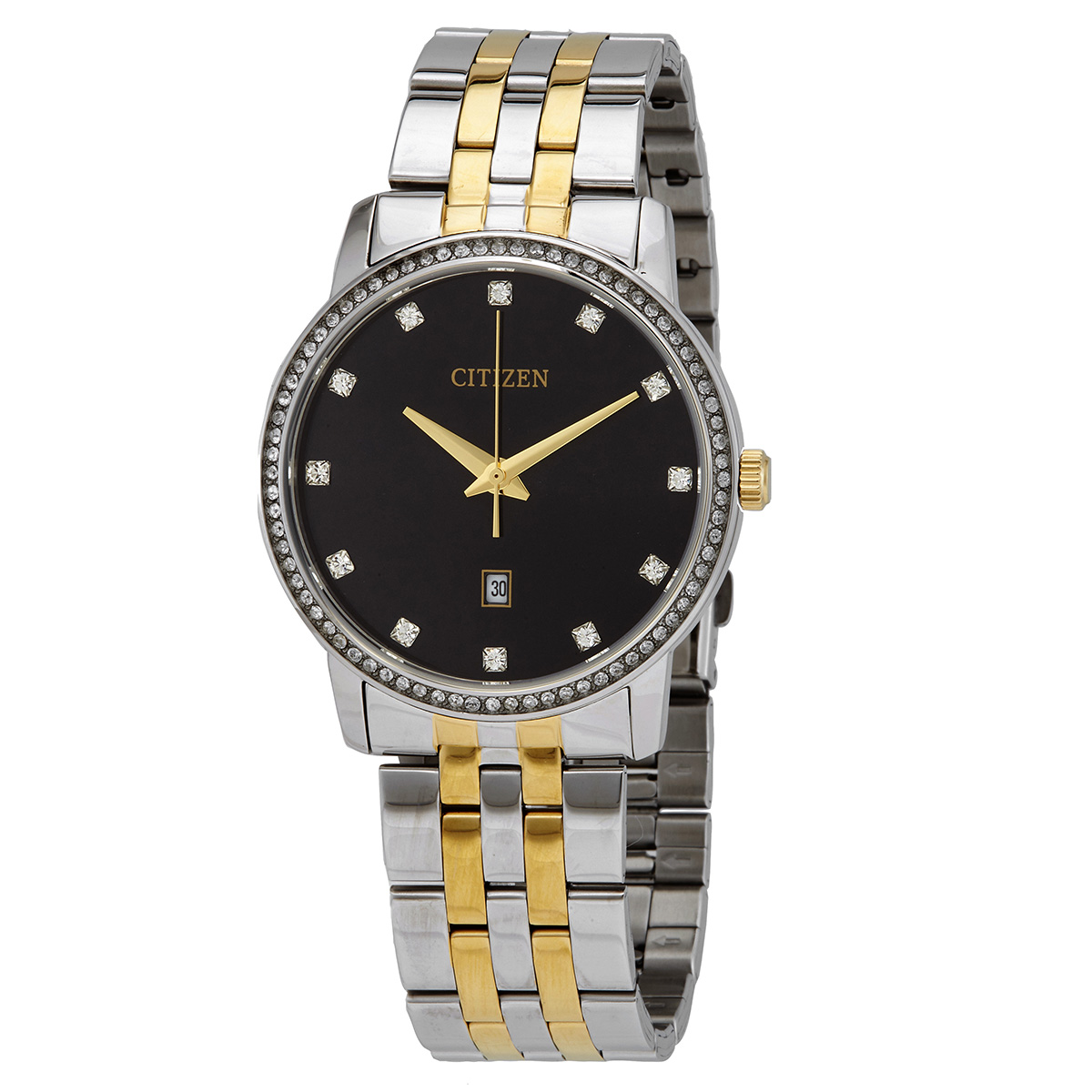 Citizen Quartz Black Dial Two-tone Men's Watch BI5034-51E