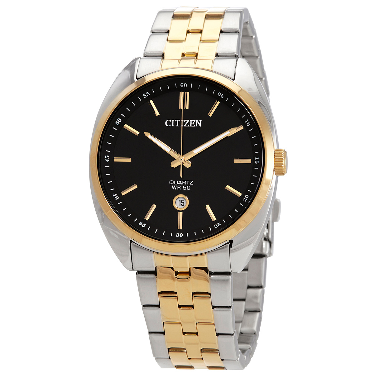 Citizen Quartz Black Dial Two-tone Men's Watch BI5094-59E