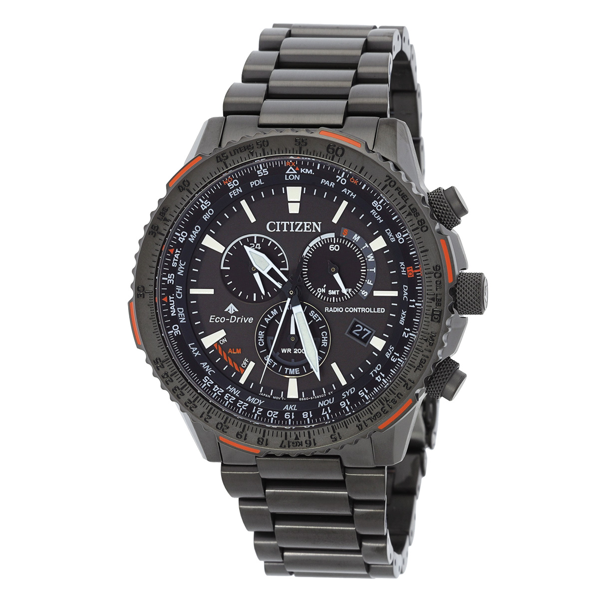 Citizen Quartz Black Dial Watch CB5007-51H 4974374277824 - Watches